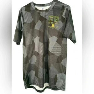 NFL Black Gray Green Bay Packers Football Boys Size XL 18/20 Short Sleeve Shirt